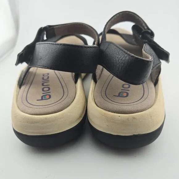 Bionica Avyrl Black Ankle Strap Sandals | Size 7.5M | Comfort Walking shoes - Picture 3 of 9